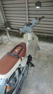 西多摩郡瑞穂町 原付バイクの鍵作成とU字ロック解錠の作業写真