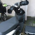 小平市 ホンダバイク メットイン解錠の作業写真