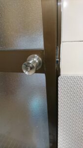 埼玉県所沢市 浴室錠交換の作業写真1