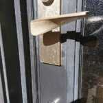 多摩市 錠前交換の作業写真