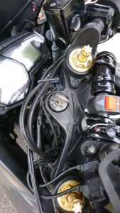 埼玉県飯能市 ヤマハ250ccバイク鍵作成の作業写真3