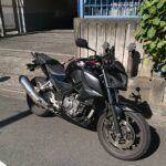 国立市 HONDAバイク メットイン解錠の作業写真1
