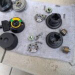 あきる野市 玄関ドア鍵交換の作業写真2